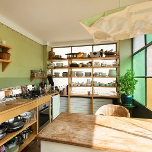 comfortable kitchen, interior of a nice loft